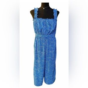 Clover And Sloane Women's Blue Jumpsuit Sleeveless Size 14